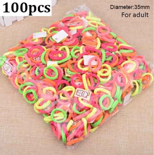 50/100Pcs High Elastic Hair Bands for Women Girls Colorful Hairband Rubber Ties Ponytail Holder Scrunchies Kids Hair Accessories