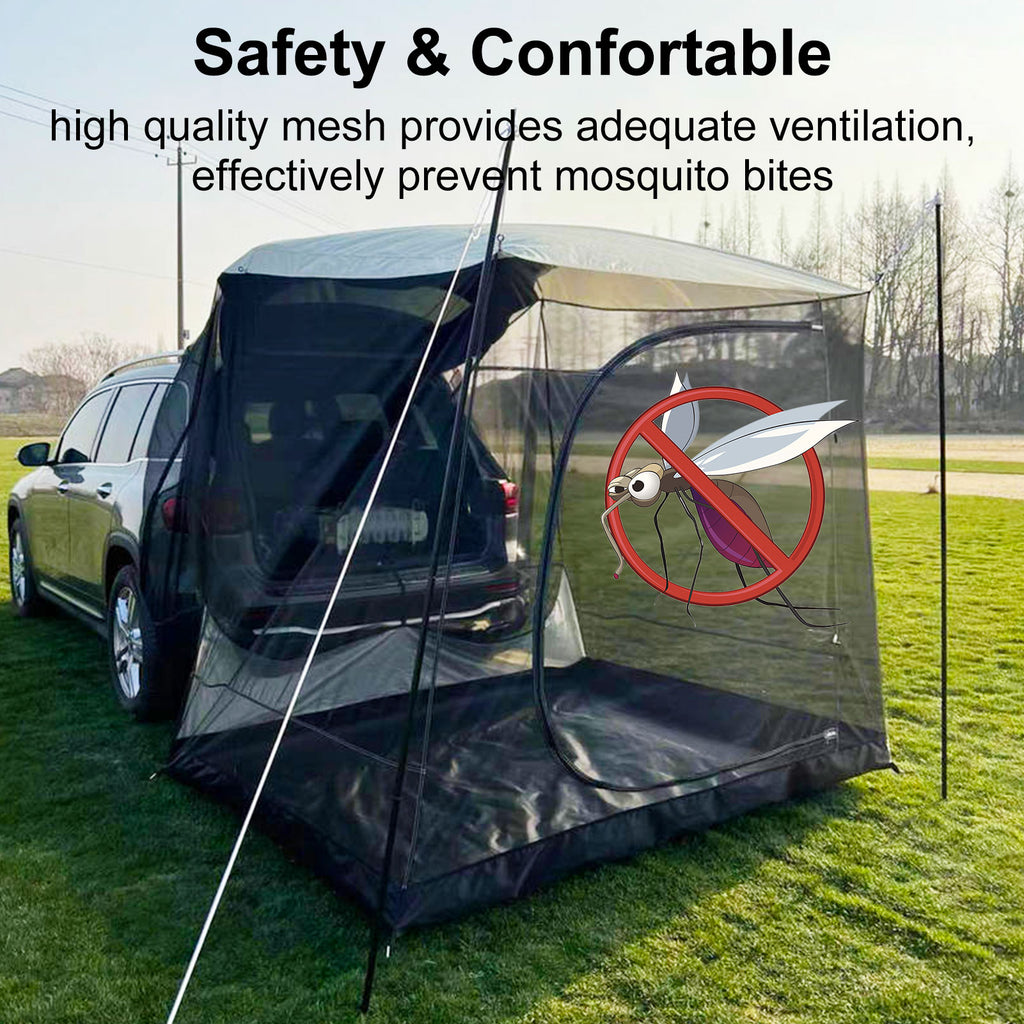 Car Tent Universal Camping Portable Super Light And Easy To Install Large Space Sun Shade For Camping Outdoor Beach