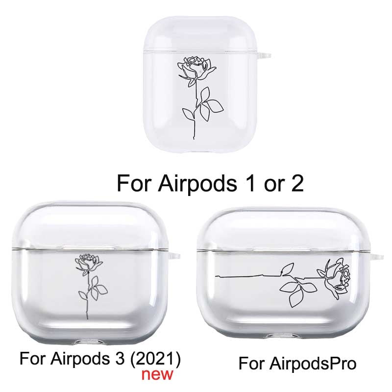 Cover For Apple Airpods 2 1 3 Case Earphone Coque Soft Protector Fundas Airpods Pro 2nd Air Pods Covers Earpods Line Kiss Couple