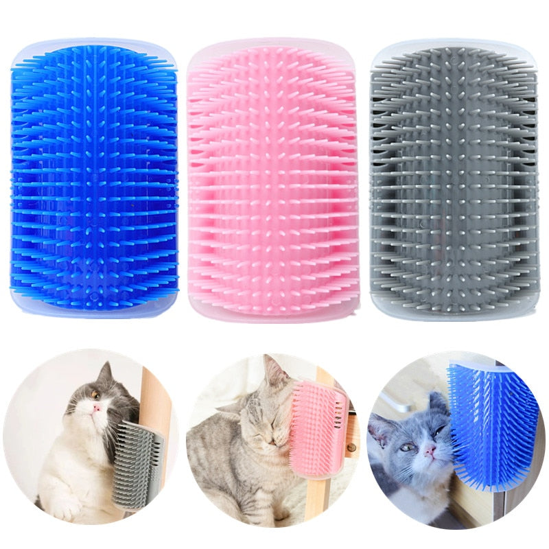 Cats Brush Cat Self Groomer Comb Brush With Catnip Corner Cat Massage Cat Comb Rubs the Face with a Tickling Comb Cat Products