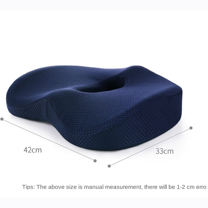 Memory Foam Hemorrhoid Seat Cushion Hip Support Orthopedic Pillow Coccyx Office Chair Cushion Car Seat Wheelchair Massage Pillow