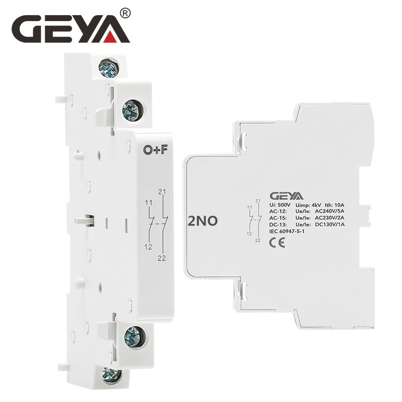 GEYA Din Rail Mounted Household Modular AC Contactor for Smart Home House Hotel AC220V 2P 16A 20A 25A 2NC 2NO 1NO1NC 50/60Hz