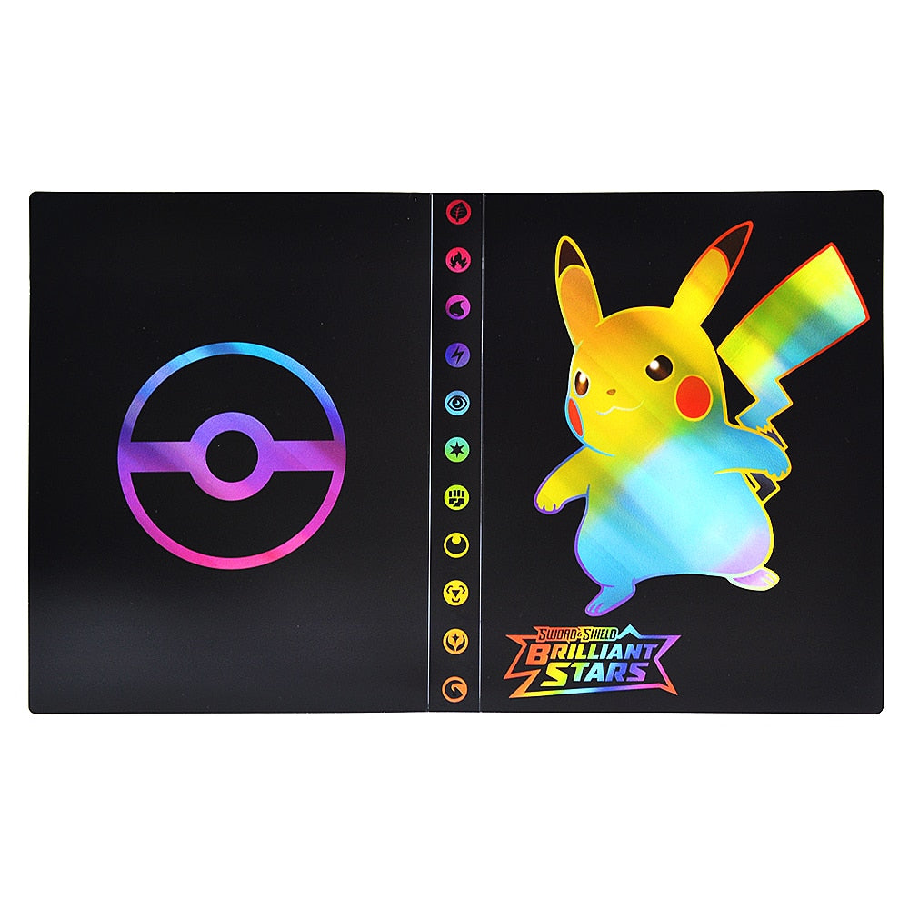 Pokemon Album Cards Book Map Letter Holder Binder Cartoon TAKARA TOMY New Anime 240PCS VMAX GX EX Collection Folder Kid Toy Gift