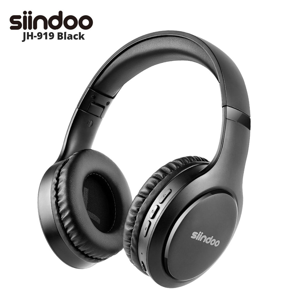 Siindoo Wireless Bluetooth Headphones JH-919 Foldable Stereo Earphones Super Bass Noise Reduction Mic Headset For Iphone TV PC