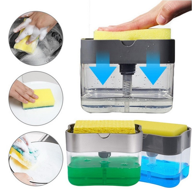 automatic soap dispenser bottle for liquid soap kitchen sponge soap dispenser kitchen sponge dispenser manual soap Sponge 5/10PS