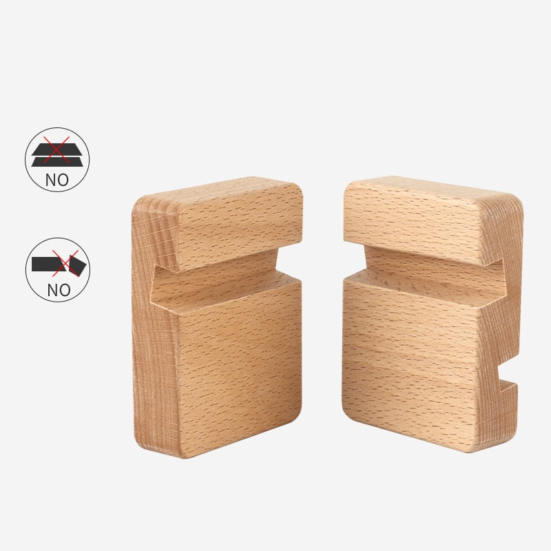 Simple Universal Portable Solid Wood Cell Phone Racks Desk Stand Holder for Mobile Phone Tablet PC E-reader Home Accessories