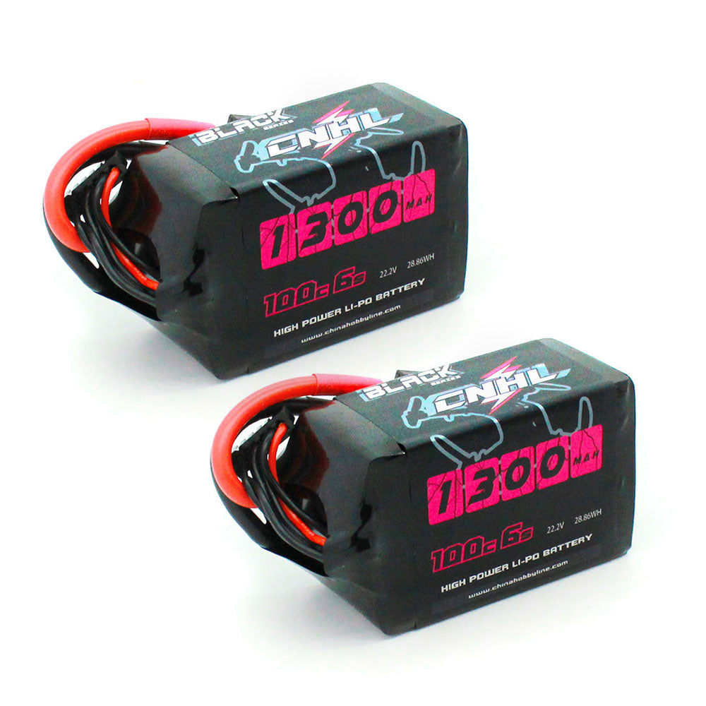 2PCS CNHL Lipo Battery 6S 22.2V 1100mAh 1300mah 1500mah 100C With XT60 For RC FPV Quadcopter Drone Airplane Helicopter Hobby