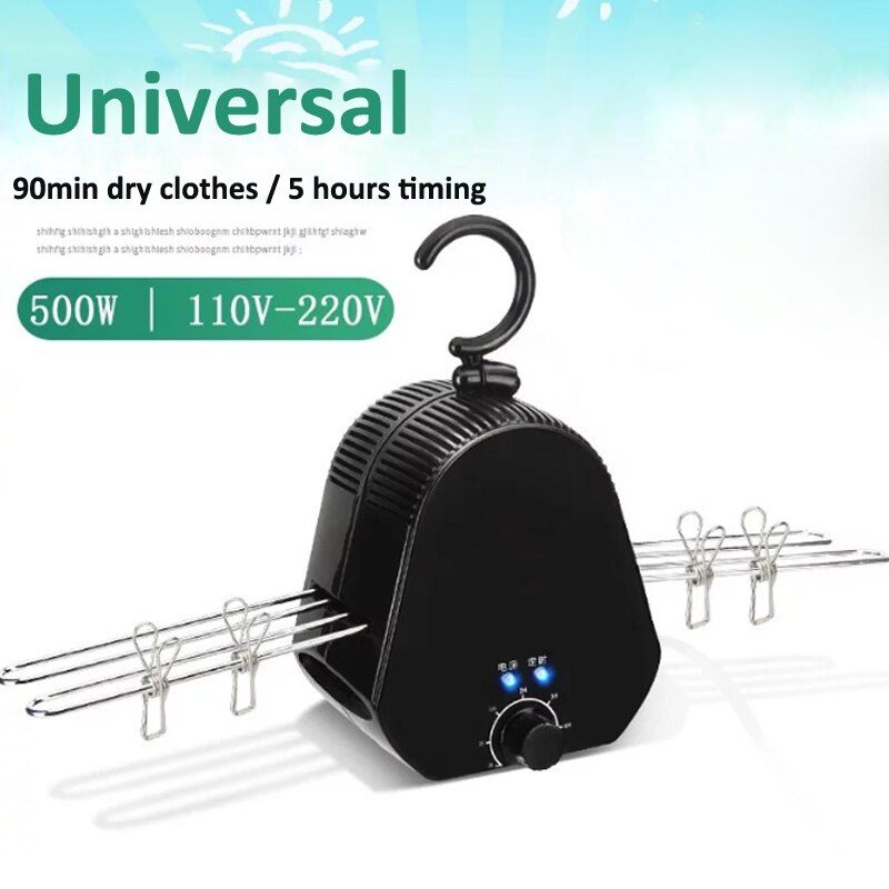 Cloth Dryer Intelligent Collapsible Drying Rack Laundry Dryer Mini Portable Quick-drying Dryer Household Drying Machine 5h Timin