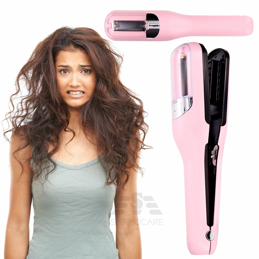 Hair Ends Trimmer 3 Automatic End Remover Damaged Hair Repair Hair Care Treatment Cordless Hair End Cutting Machine