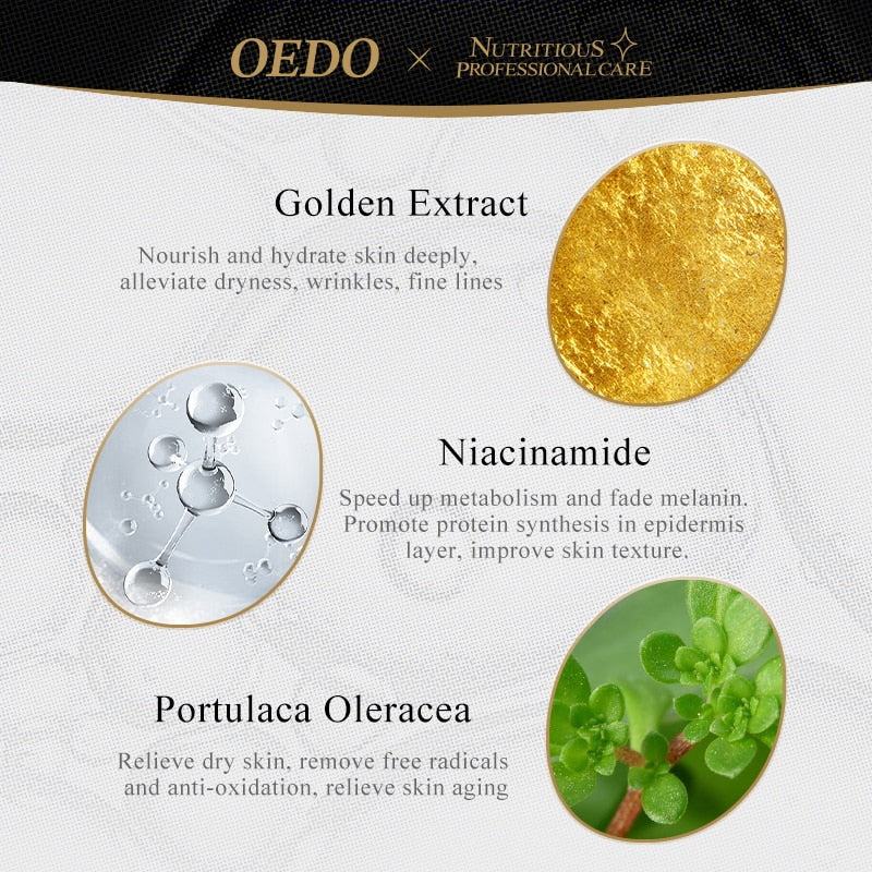 OEDO Gold liquid Moisturizing Serum Facial Plant Skin Care Anti Aging Anti Wrinkle Whitening Cream Facial Treatment Essence