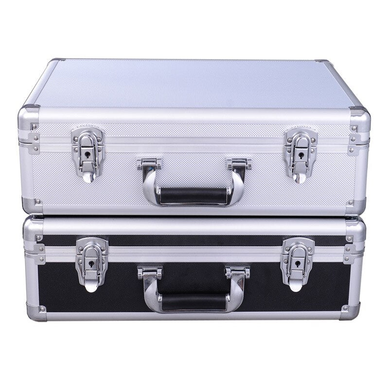 Suitcase for Tool Multifunctional Box With Cells Waterproof Aluminum Alloy Sponge Orgnizer Storage Screw Boxes Professional