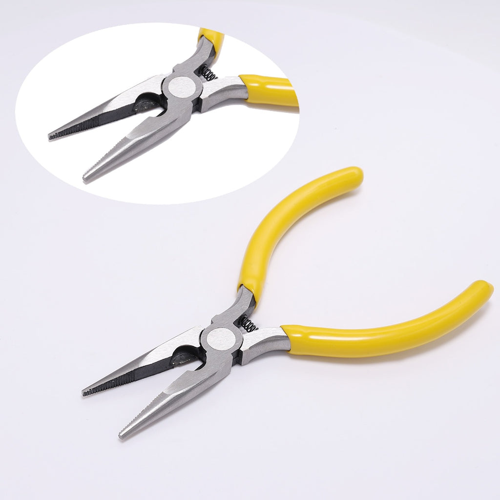 Ferronickel Carbon-Hardened Steel Round Nose End Cutting Jewlery Pliers Tools DIY Equipment Pliers Fit Handcraft Beadwork Repair.