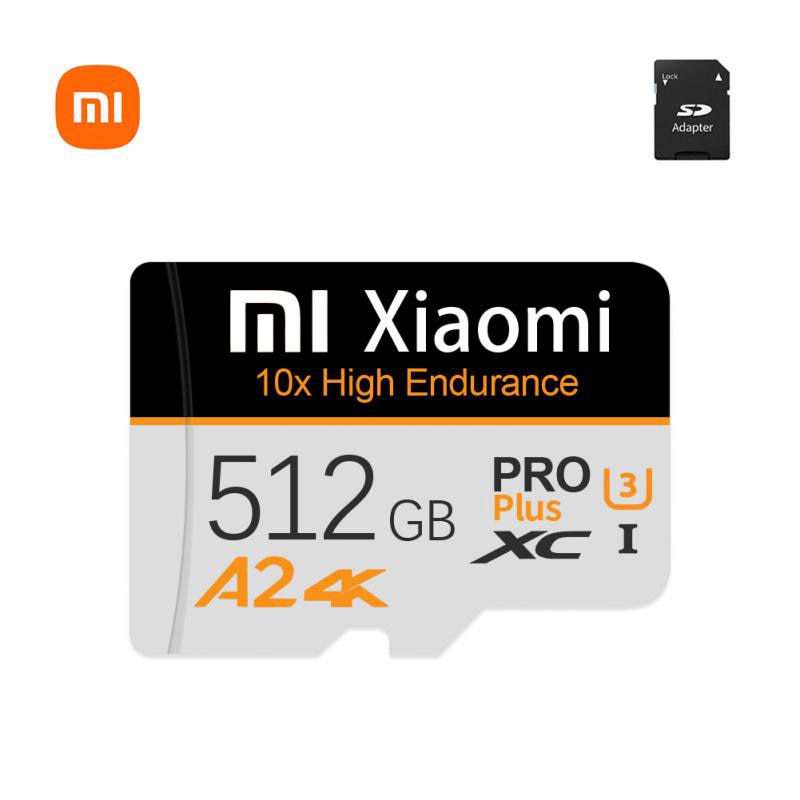 Xiaomi 2TB SD Memory Card 2TB 512GB Flash Memory SD Cards A2 High Speed Micro TF/SD Card 128GB Adapter Dash For Cam/Drone/table