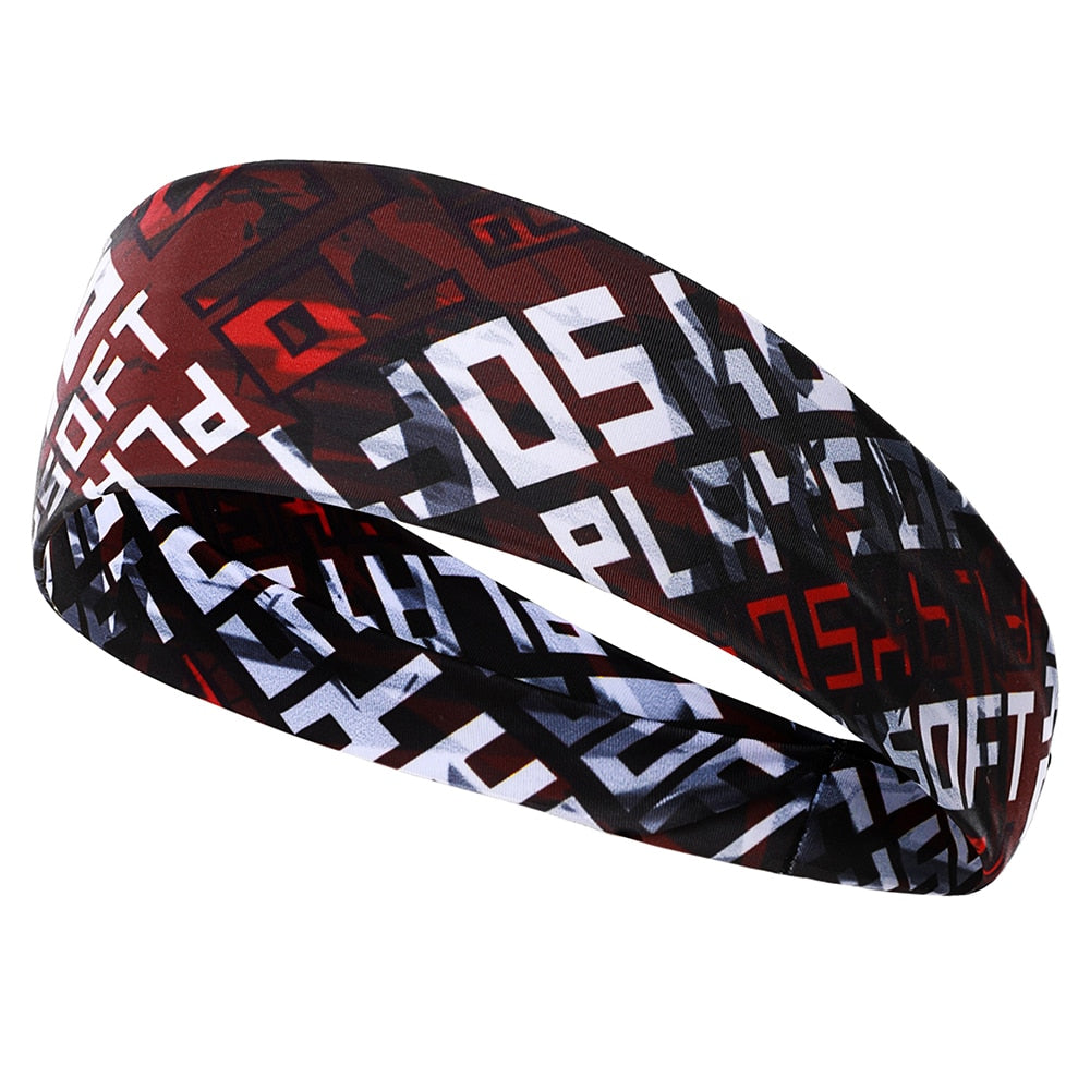 Gothic Skull Headband Sweat Bandage Sport Head Hair Band Workout Tennis Fitness Jog Basketball Running Scary Sweatband Women Men