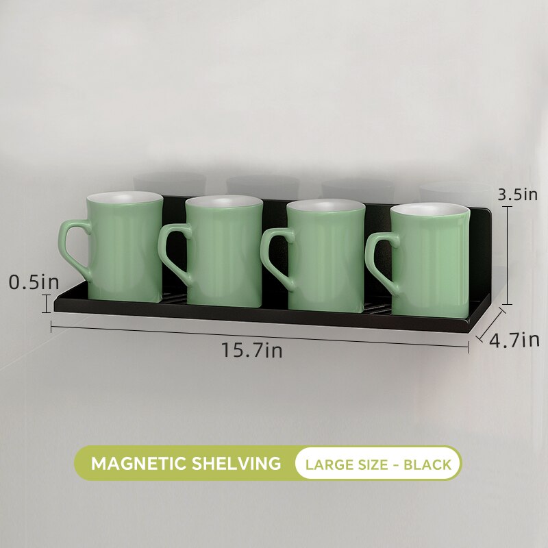JONSOON Magnet Fridge Shelf Spice Holder Magnetic Paper Holder Organizer Shelf Spice Storage Rack Kitchen Bathroom Accessories