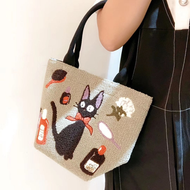 Cute Totoro Coin Purse Anime Kiki's Delivery Service Cartoon Handbag Tote Clutch Fashion Makeup Bag Storage Portable Bags purse