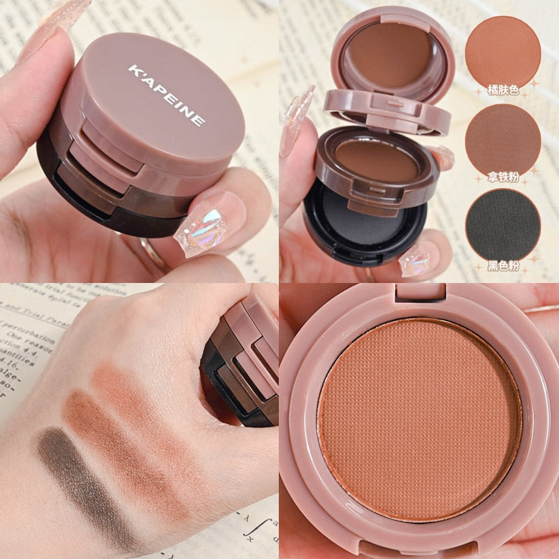 3-in-1 Makeup Palette Matte Pearlescent Eyeshadow Blush Highlighter Contouring Three-layer All-in-one Palette Brightening Skin