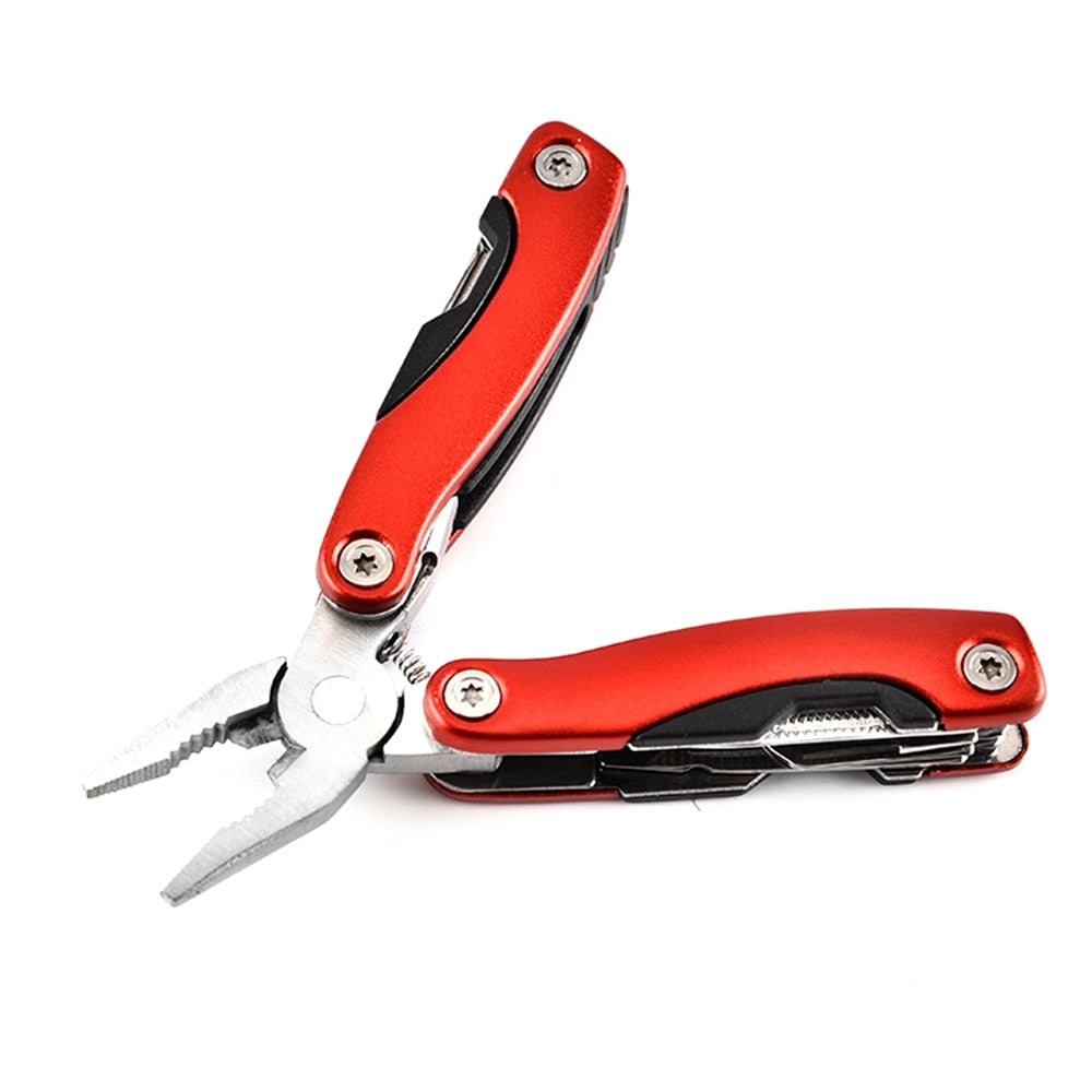 Stainless Steel Folding Pliers Functional Plier Hand Tools Plier Screwdriver Camping Gears Kit Outdoor Pocket Knife Multi-Tool