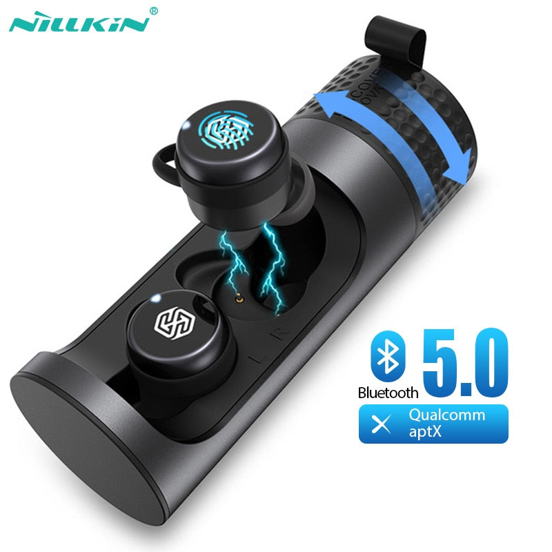 True Wireless Earbuds aptX With Qualcomm Chip Nillkin Bluetooth earphone with Mic CVC Noise Cancelling headset IPX5 Water Proof