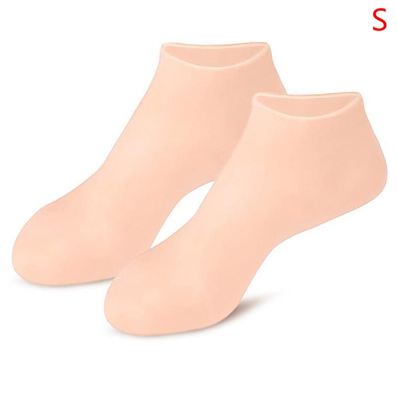 1Pair Feet Care Socks Spa Home Use New Silicone Moisturizing Gel Heel Socks Cracked Foot Skin Care Protectors Anti Cracking