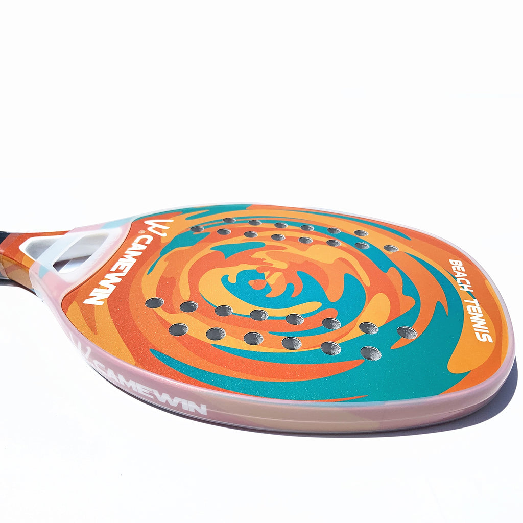 CAMEWIN Professional Beach Tennis Racket Carbon Fiber Beach Racket Protector Can Be Matched With