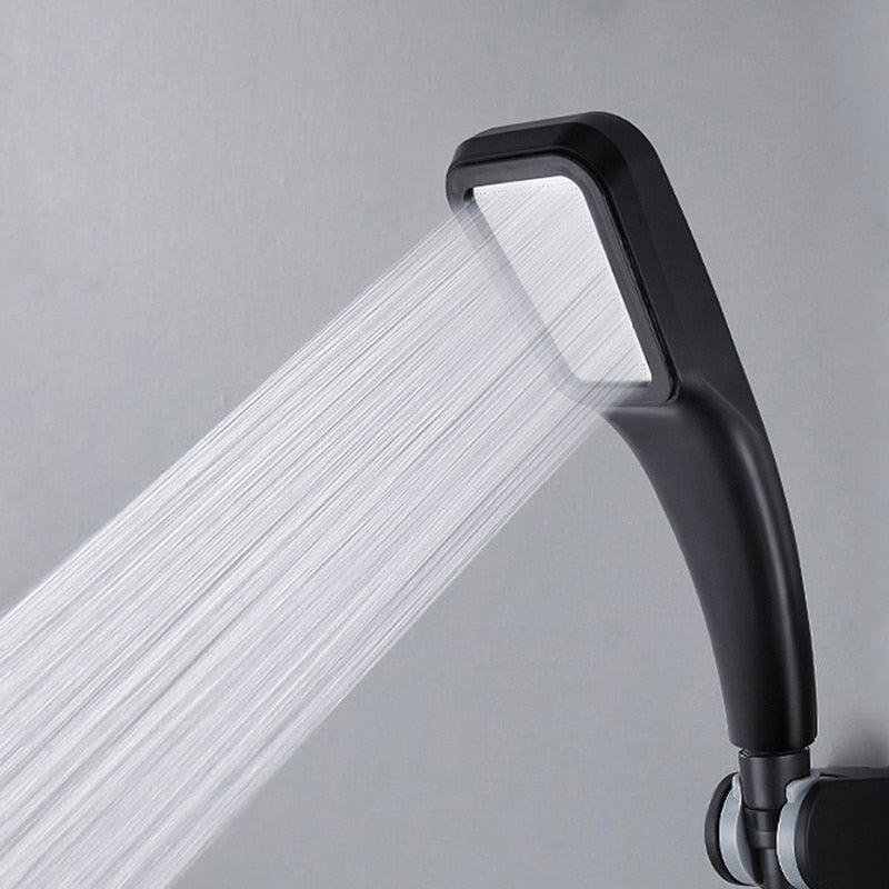 ZhangJi 300 Holes High Pressure Rainfall Shower Head Water Saving 3 Color Chrome Black White Sprayer Nozzle Bathroom Accessories