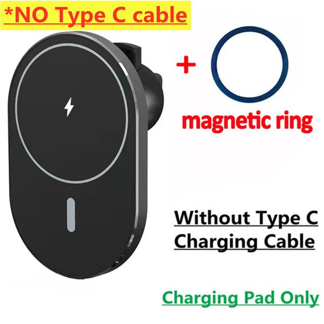 15W Car Magnetic Wireless Charger Car Mobile Phone Holder Stand Mount Fast Charging Station For iPhone 12 13 14 Pro Max macsafe