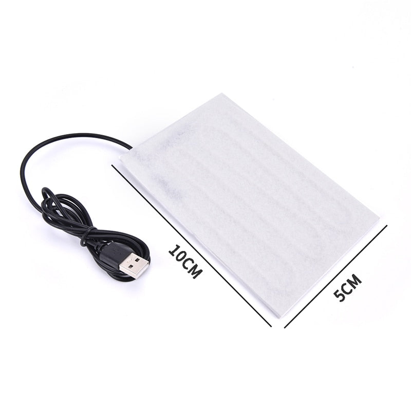 1PCS USB 5V Heating Heater Pad Massage For Warming Body Foot Winter Portable Warm Plate For Mouse Pad Shoes Golves Health Care