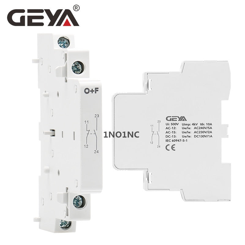 GEYA Din Rail Mounted Household Modular AC Contactor for Smart Home House Hotel AC220V 2P 16A 20A 25A 2NC 2NO 1NO1NC 50/60Hz