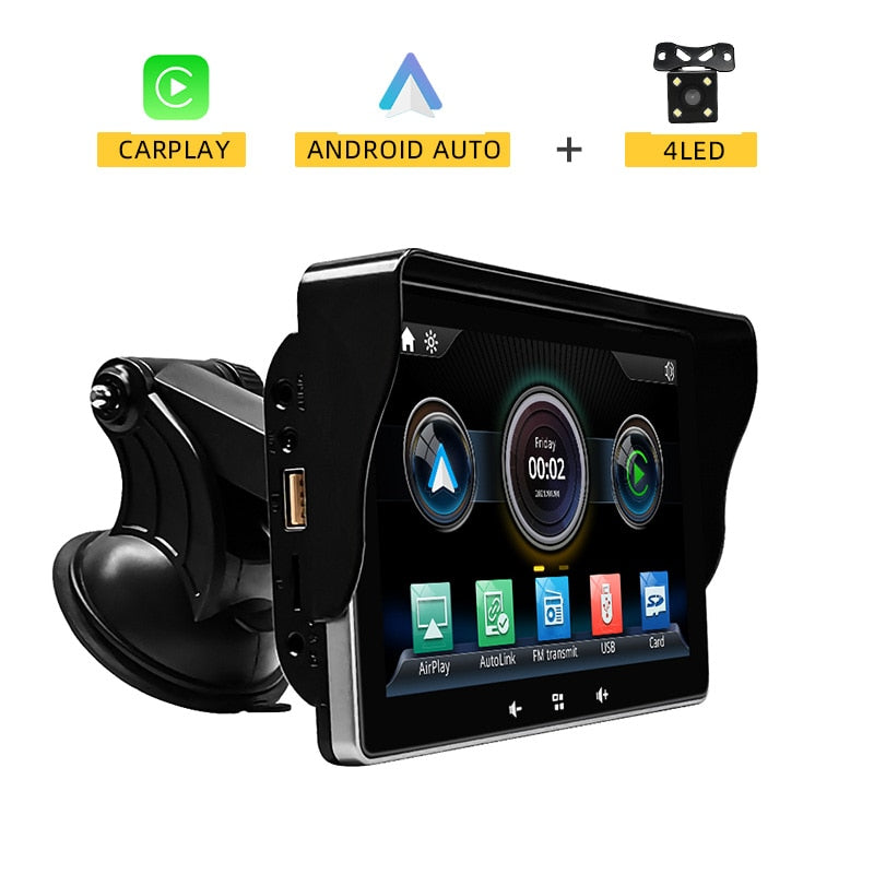 Universal 7inch Car Radio Multimedia Video Player Wireless Carplay And Wireless Android Auto Touch Screen For Nissan Toyota Car