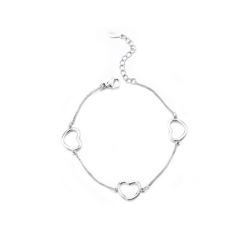 VENTFILLE 925 Sterling Silver Diamond-Studded Butterfly Bracelet Women&#39;s Fashion Temperament Flower Adjustable Bracelet