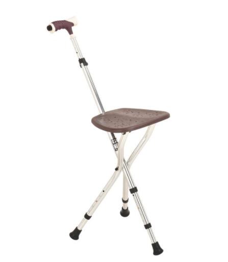 high quality Stick aluminium alloy folding stool type multi-function tripods cane chair cane Help line device hot sales