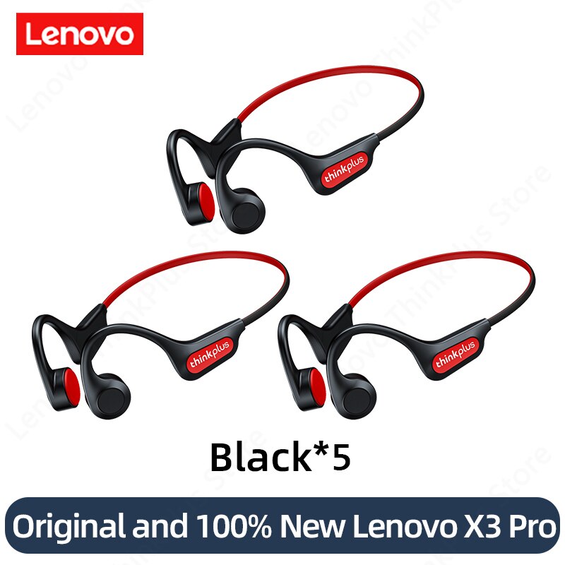 Lenovo Wireless Headphones Bluetooth Earphones X3 X4 X5 X3 Pro Headset Hifi Wireless Earbuds With Microphone Waterproof Earpods