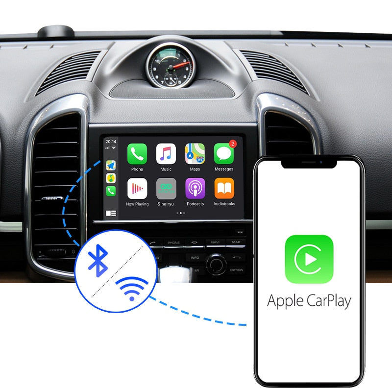 NWE Wireless Car auto play box for Porsche PCM 3.1 Cayenne Macan Pana mera 911 etc for carplay on Porsche