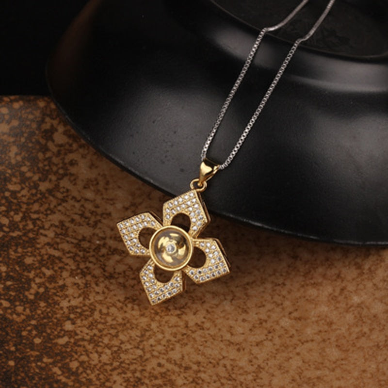 New Arrival AAA Cubic Zirconia Pave Gold Silver Color Crystal Necklace Women's Jewelry.