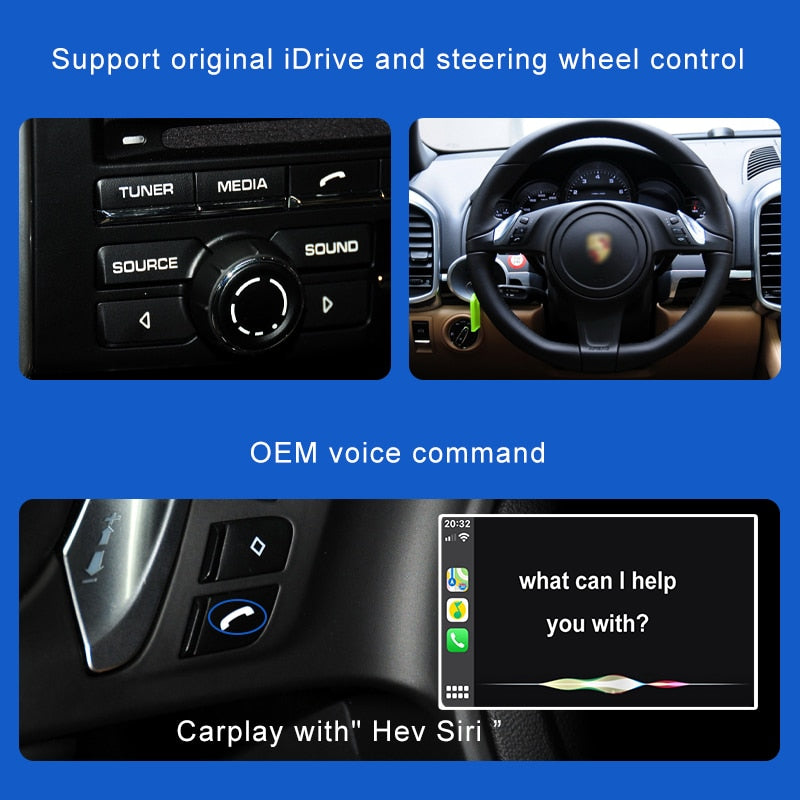 NWE Wireless Car auto play box for Porsche PCM 3.1 Cayenne Macan Pana mera 911 etc for carplay on Porsche