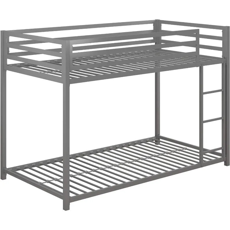 Miles Metal Bunk Bed, Silver