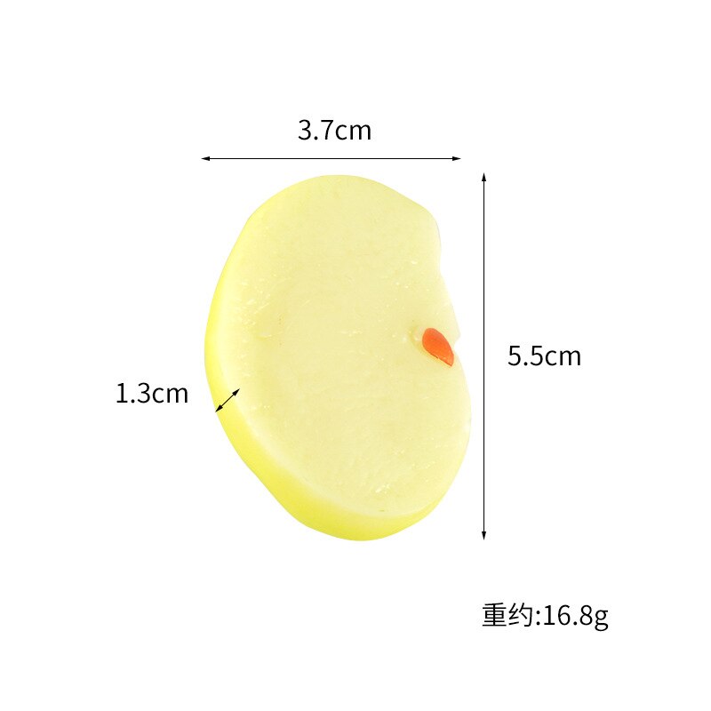 Watermelon/Lemon/Pineapple Fruit Slices Artificial Fruits Fake Fruits for Kitchen Decor Shooting Props Plastic Fruit Photo Model