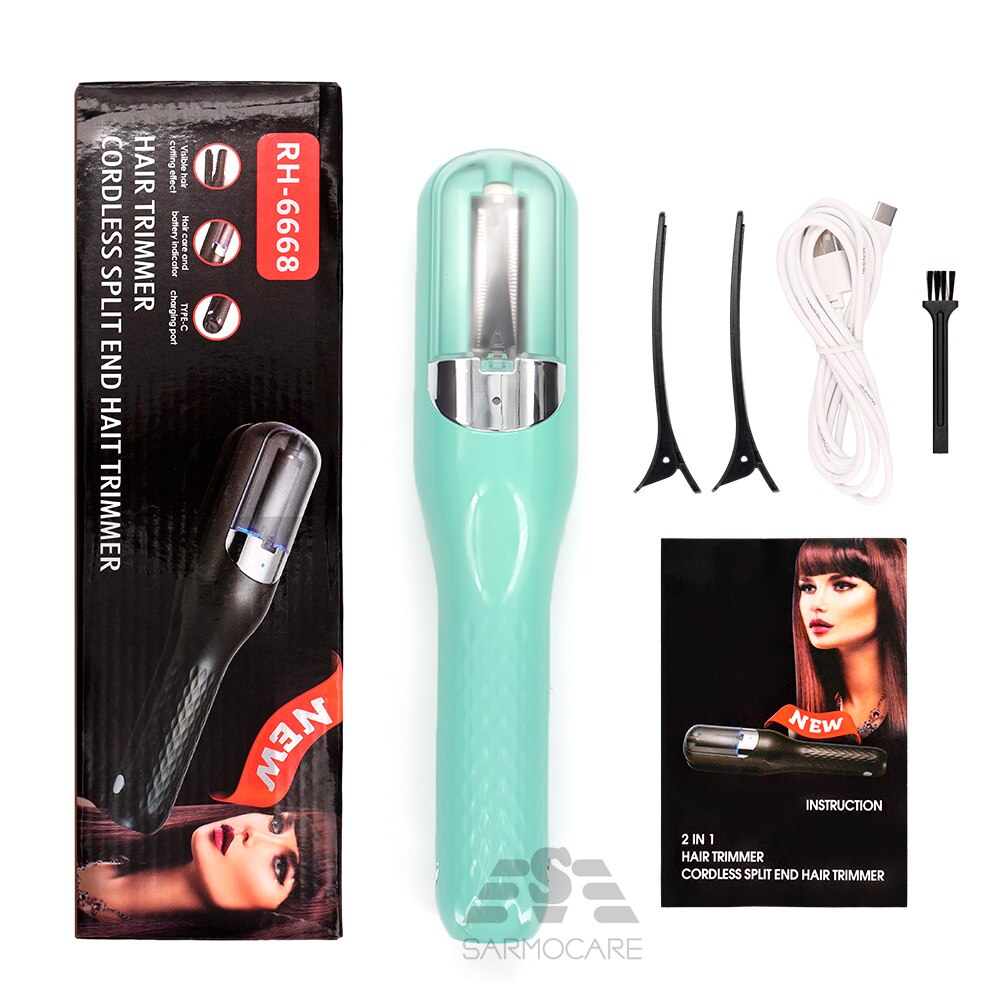 Hair Ends Trimmer 3 Automatic End Remover Damaged Hair Repair Hair Care Treatment Cordless Hair End Cutting Machine