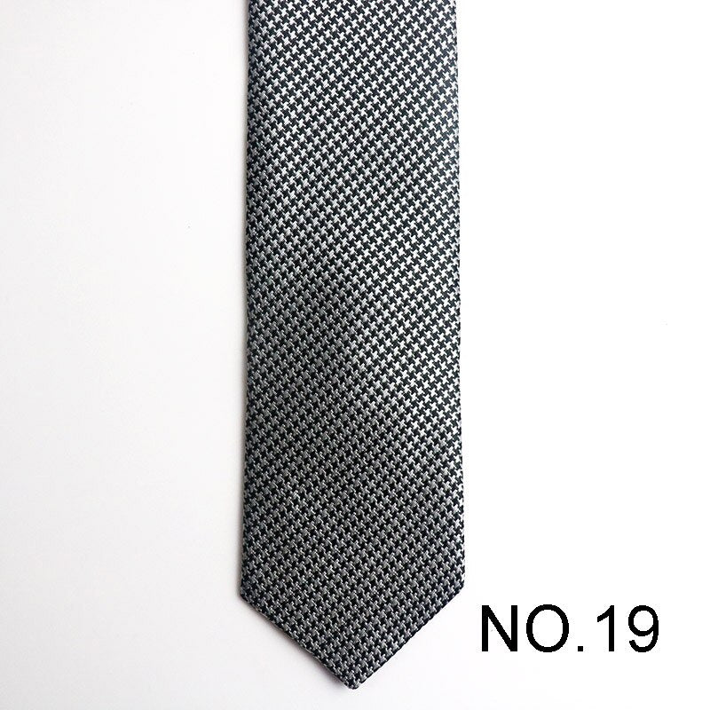 Formal Ties For Men Classic Polyester Woven Plaid Dots Necktie Fashion Slim 6CM Wedding Party Business Male Casual Gravata Gift