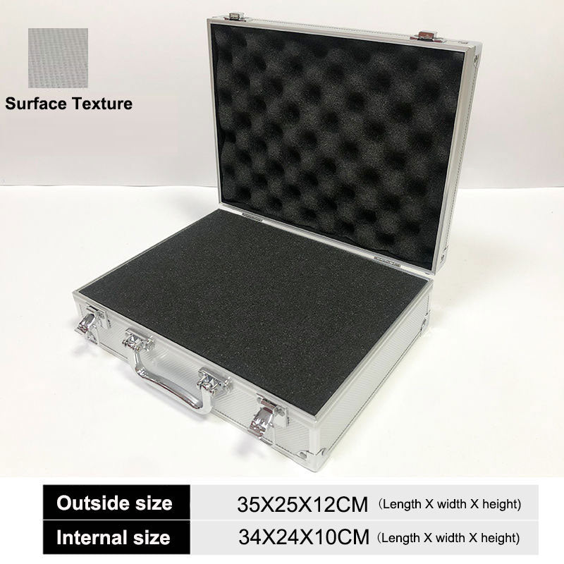 Suitcase for Tool Multifunctional Box With Cells Waterproof Aluminum Alloy Sponge Orgnizer Storage Screw Boxes Professional