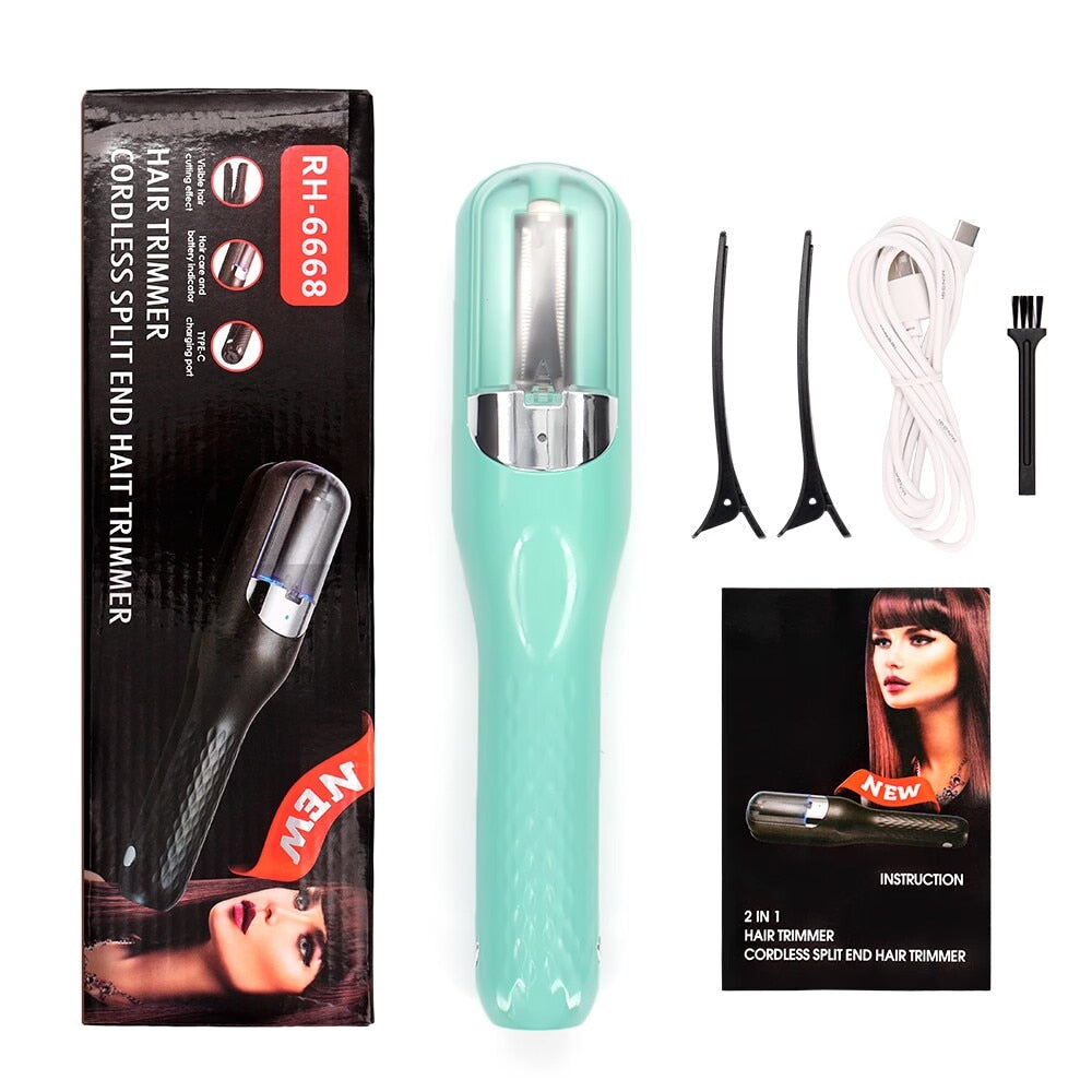 Hair Split Ends Trimmer 3 Automatic Split End Remover Damaged Hair Repair Hair Care Treatment Cordless Hair End Cutting Machine