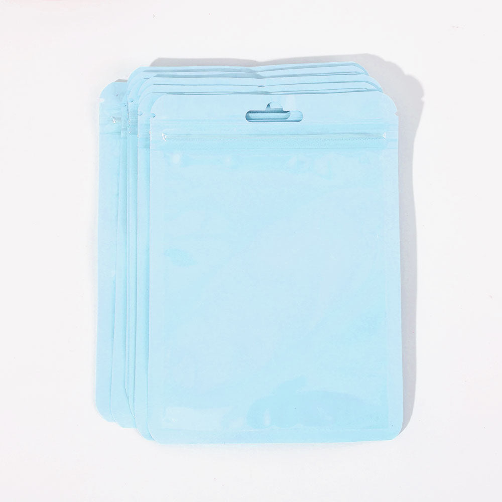 10-50pcs Zip Bags Candy Colors Pouches Reclosable Plastic Jewelry Cookie Food Storage Bag Zipper Bags Clear Gift Packaging Case