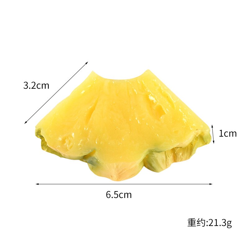 Watermelon/Lemon/Pineapple Fruit Slices Artificial Fruits Fake Fruits for Kitchen Decor Shooting Props Plastic Fruit Photo Model