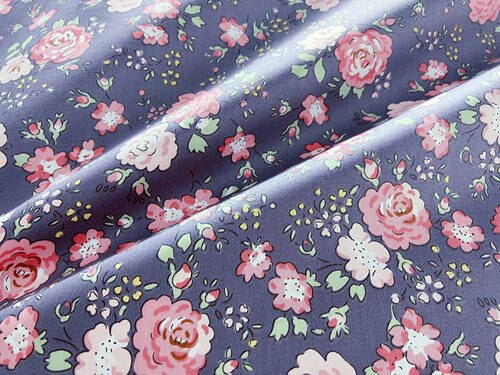 Fresh Floral Twill Cotton Fabric (50x160cm) - Ideal for DIY Baby Clothes, Newborn Pajamas, Quilt Covers, and Bed Sheets - High-Quality Sewing Cloth for Crafting