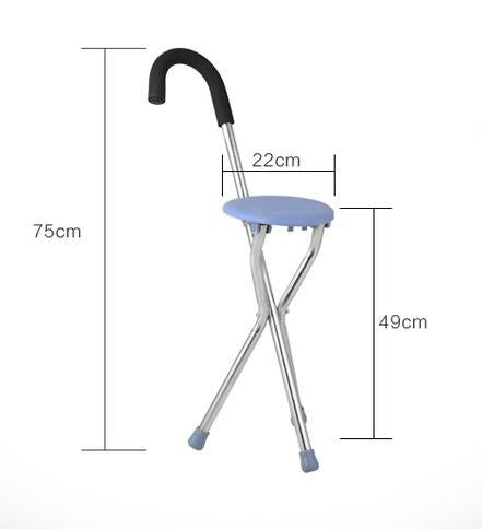 high quality Stick aluminium alloy folding stool type multi-function tripods cane chair cane Help line device hot sales