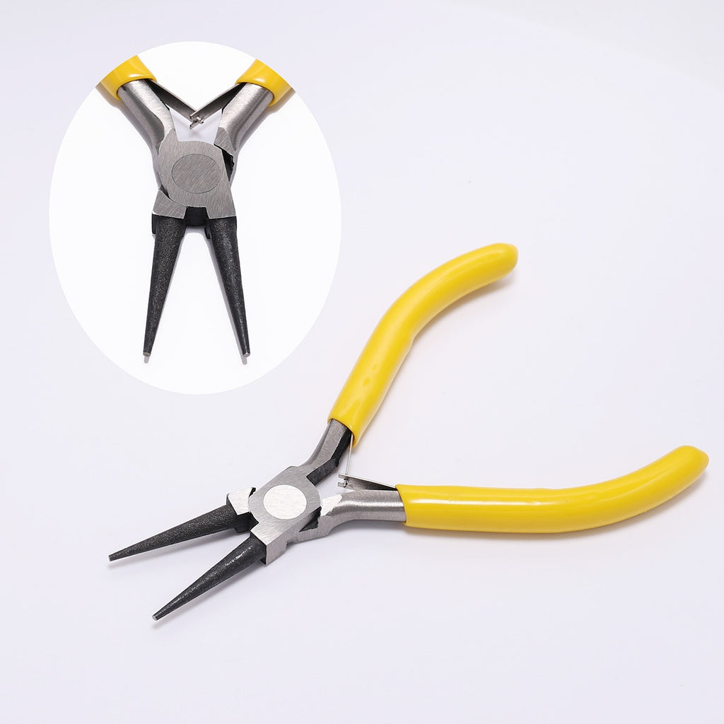 Ferronickel Carbon-Hardened Steel Round Nose End Cutting Jewlery Pliers Tools DIY Equipment Pliers Fit Handcraft Beadwork Repair.