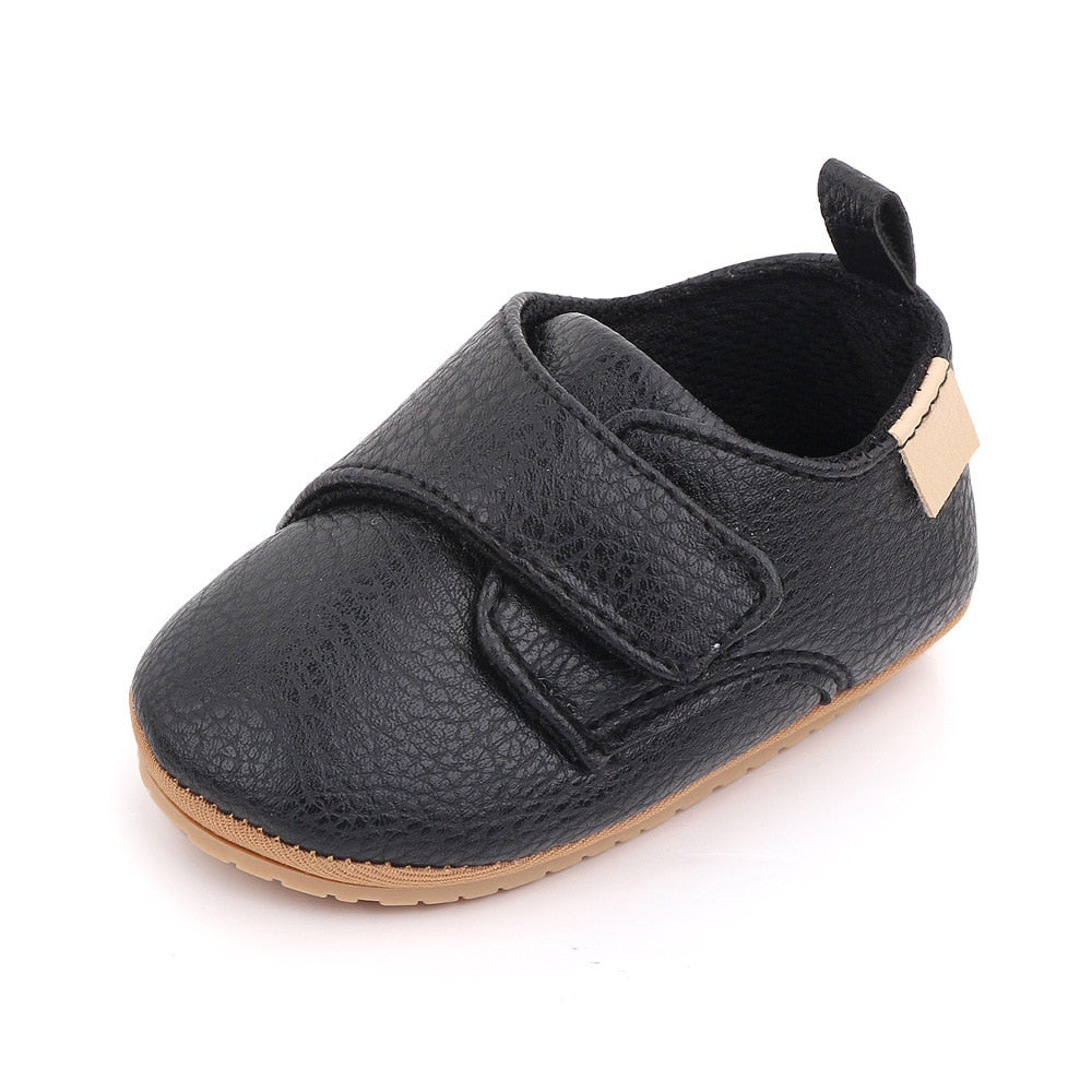 Newborn Baby Shoes Baby Boy Girl Shoes Classic Leather Rubber Sole Anti-slip Toddler First Walkers Infant Girl Shoes Moccasins