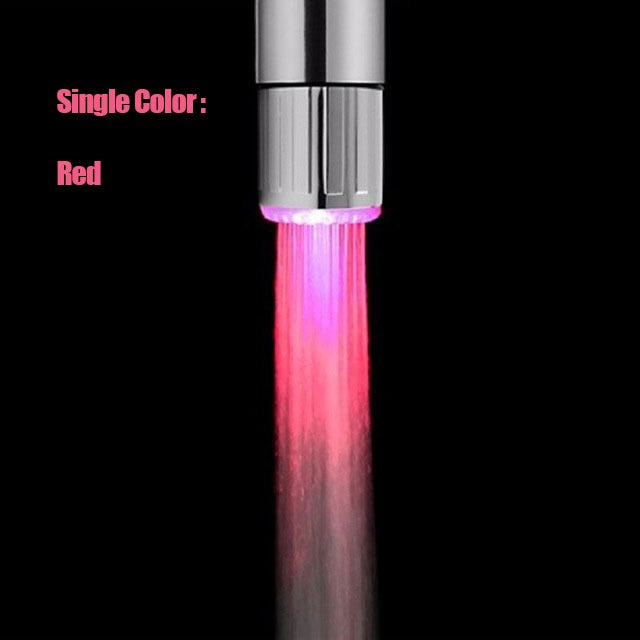 تشانغ جي LED حساسة للحرارة 3-Color تضيء صنبور المطبخ الحمام توهج توفير المياه صنبور مهوية الحنفية فوهة دش