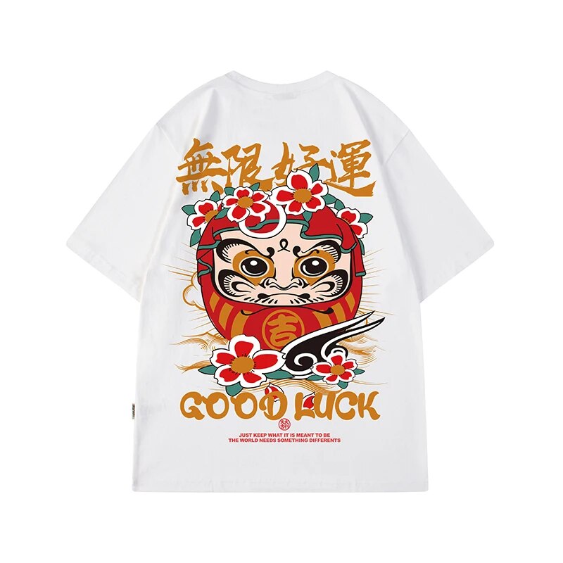 Funny Good Luck Graphic T Shirt For Men Summer Short Sleeve T-Shirt Hip Hop Y2k Tshirt Casual Tops Mens Streetwear Tee Shirt